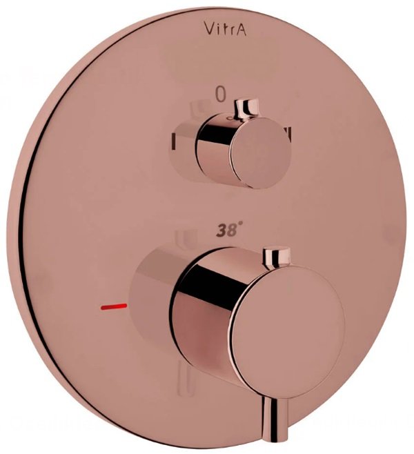 Vitra Origin A4267126 Ankastre Termostatik Banyo Bataryası Bakır.
